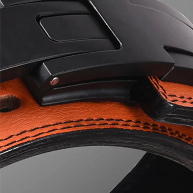 Cowhide Weightlifting Belt: Adjustable Buckle, Enhanced Core Stability
